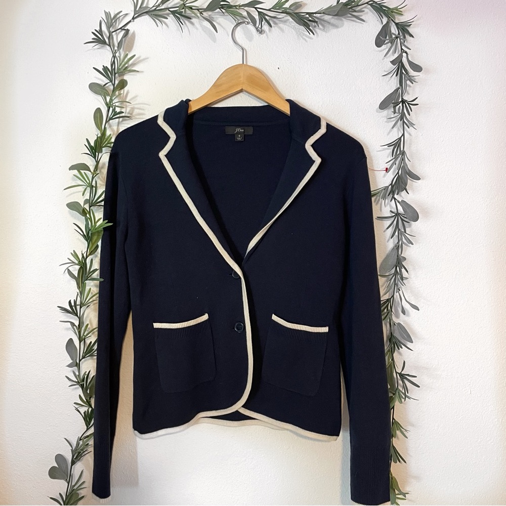 J Crew Navy Blue Sweater